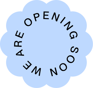 We are opening soon sticker